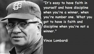 ... football quotes vince the quality of a persons life vince lombardi