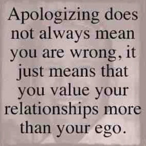 Apologizing. - Click image to find more quotes Pinterest pins