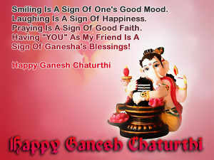 Ganesh Chaturthi Cards with Wishes Quotes and SMS