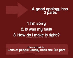 good apology