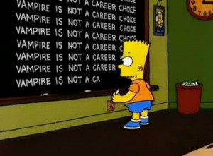 Bart Simpson Blackboard