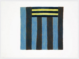 SEAN SCULLY 3 1 83 1983 Oil crayon on paper 22 5 x 30 1 in 57 2 x