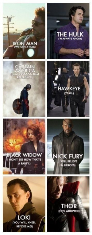 Avengers- movie quotes