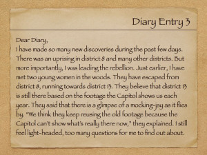 Katniss Diary Entries *Spoiler Alert!