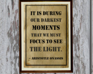 Inspirational quote print Antique p aper Aristotle Onassis Antiqued ...