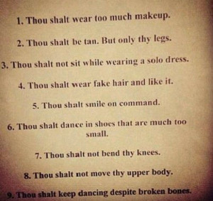 the 10 commandments of Irish dance