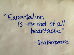 William Shakespeare On Expectation Quote Sayings I Love