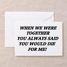 Break Up... Greeting Card for