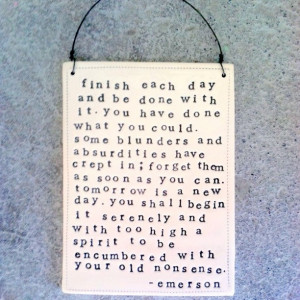 agreed. plaque be done with it quote by emerson. MADE TO ORDER. $40.00 ...