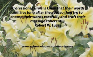 Inspirational Writing Quotes - Robert W. Lucas (2)