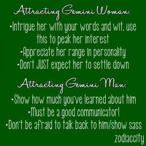 Attracting Men/Women: Gemini