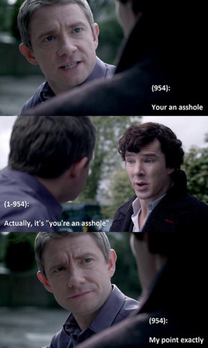 Grammar lessons from Sherlock…