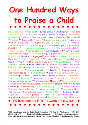 100 Ways to Praise a Child by sid76703