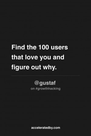 Find the 100 users that love you, and figure out why
