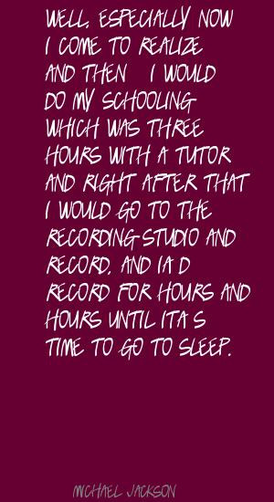 performance artist first; I'm a recording artist second.