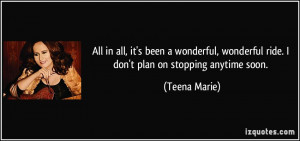 More Teena Marie Quotes
