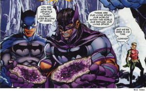 Batman Comic Quotes Into a batman comic.