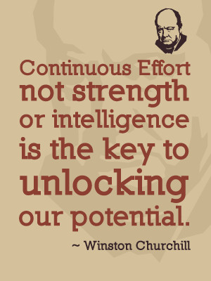 Continuous effort - not strength or intelligence - is the key to ...