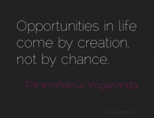 creation vs. chance (daily hot! quote)