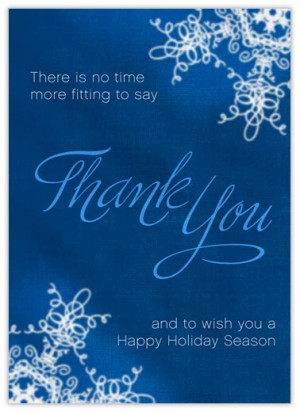 ... Business Christmas Cards > Customer Appreciation > Holiday Thank You