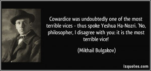 Quotes About Cowardice