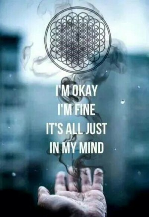 ... bmth, bring me the horizon, depressed, metal, oliver sykes, quote