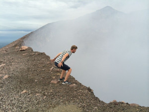 ... or, with 5 of those hours spent hiking up, and back down, the volcano