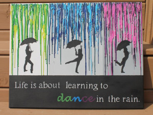 Melted Crayon Art with Quote by CrayonJunkie on Etsy, $39.00