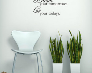 Remember Your Yesterday Quote Vinyl Wall Art Graphics Decals Stickers ...