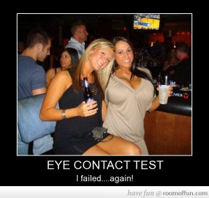 EYE CONTACT TEST!