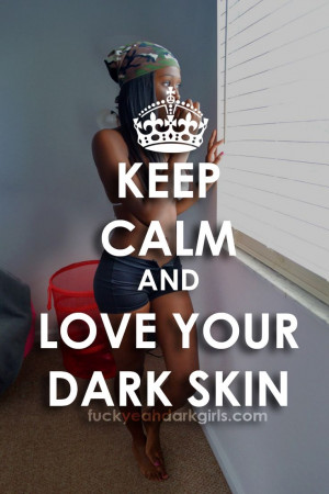 love my dark skin :-) #darkchocolate