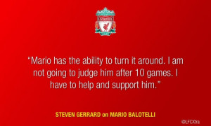 Steven Gerrard on Mario Balotelli