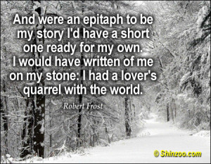 Robert Frost Quotes and Sayings