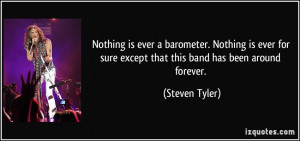 Nothing is ever a barometer. Nothing is ever for sure except that this ...