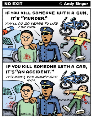 Andy Singer - Politicalcartoons.com - Killing with Gun versus Car ...