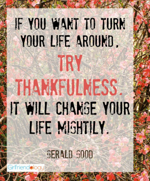 Thanksgiving quote try thankfulness