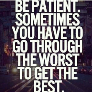 Lord, give me patience...