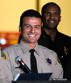 Los Angeles County Reserve Deputy Sheriff Shervin Lalezary (right ...