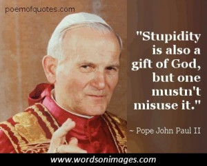 Quotes by pope john paul ii