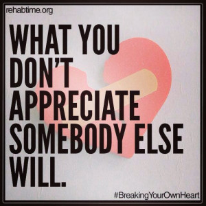 What you don't appreciate