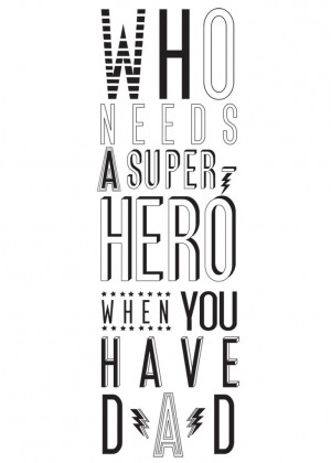dad print £ 25 00 beautiful typographic print for your super hero dad ...