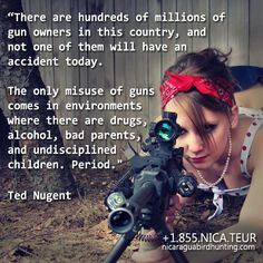 Very well said #TedNugent , rock musician and a hunter ...