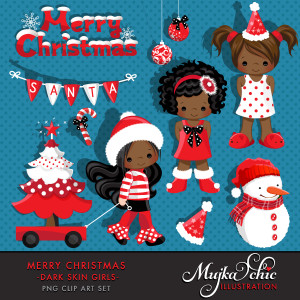african american christmas clipart
