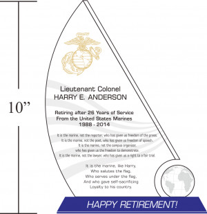 Sample Marine Corps Retirement Quotes (#317-1)