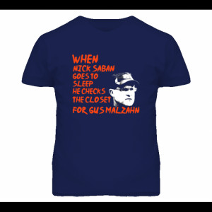 ... Saban Checks Closet for Gus Malzahn Auburn Boogeyman Football T Shirt