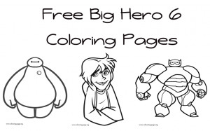 Printable Coloring Pages Big Hero 6