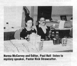 Norma McCorvey with Jubilee editor PaulHall. From The Jubilee ...