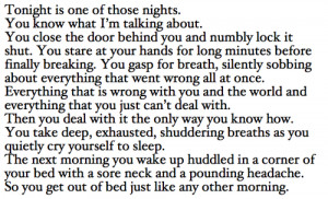 depressed sad suicide crying self harm ana i hate myself self injury ...