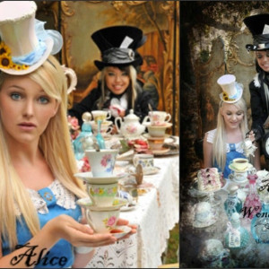 Mad Hatter's tea party.