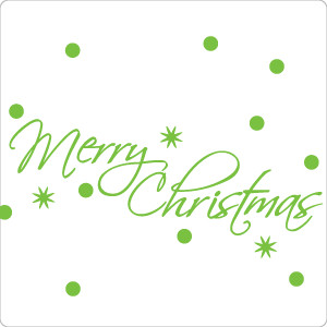 Merry Christmas Wall Sticker Quote
